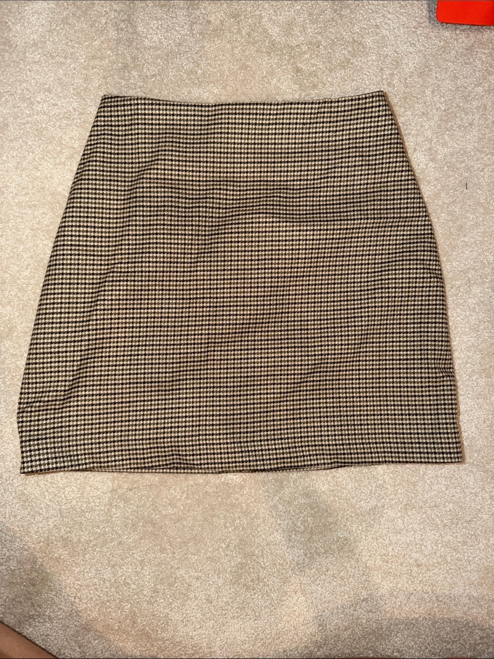 H&M Houndstooth Mini Skirt - Black & Cream